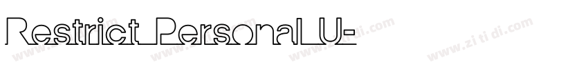 Restrict Personal U字体转换